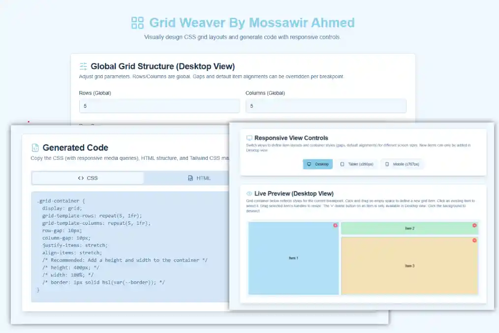 GridWeaver - Mossawir Ahmed