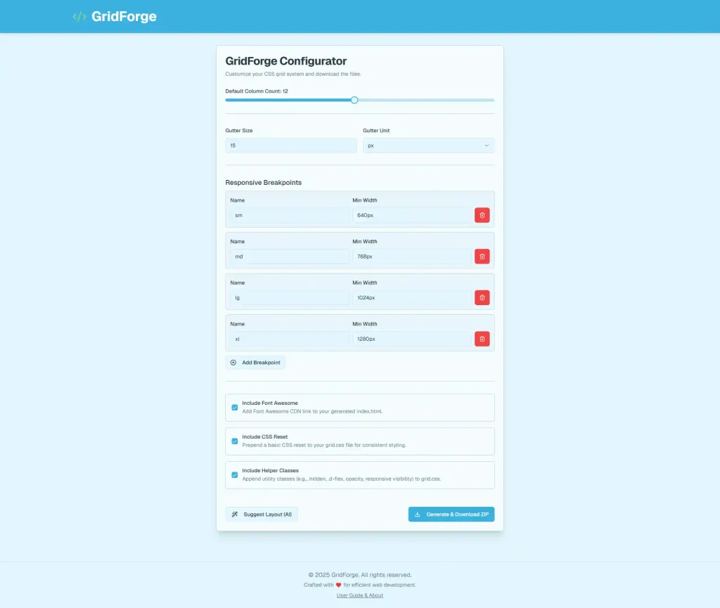 screencapture gridforgecss netlify app 2025 06 02 05 45 47